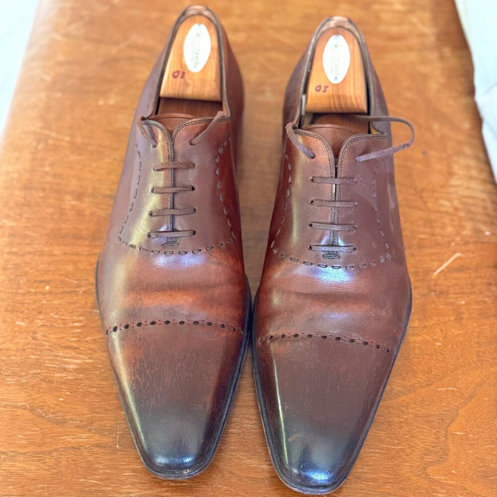 Magnanni Leather Loafers in Concac SZ 11M